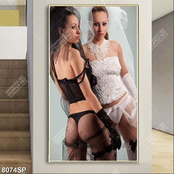 Tranh hai cô dâu gợi cảm SP8074