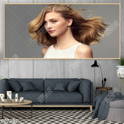 Tranh cô gái tóc vàng xinh đẹp SP8073