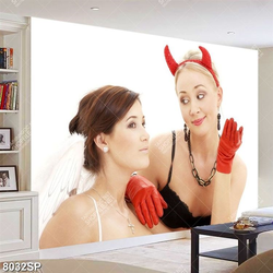 Tranh hai người mẫu trẻ SP8032