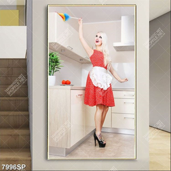 Tranh người đẹp tóc vàng SP7996