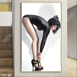 Tranh người đẹp khoe chân dài SP7991