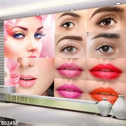 Tranh phun môi xăm mày in file gốc