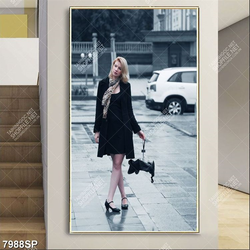 Tranh cô gái trẻ SP7988