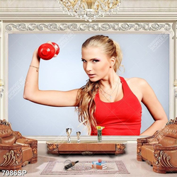 Tranh cô gái xinh đẹp SP7986