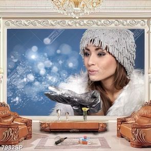 Tranh cô gái đẹp SP7984