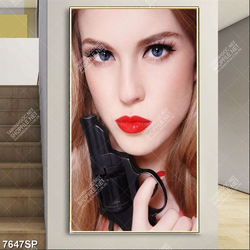 Tranh cô gái xinh đẹp SP7647