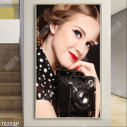 Tranh cô gái xinh đẹp SP7625