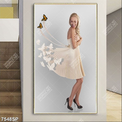 Tranh nghệ thuật cô gái xinh đẹp SP7548