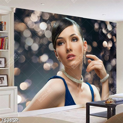 Tranh cô gái xinh đẹp SP7538