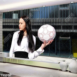Tranh cô gái cầm trái bóng SP7950