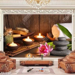 Tranh những ngọn nến file psd