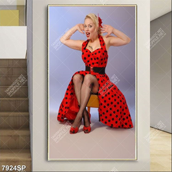 Tranh cô gái xinh đẹp SP7924