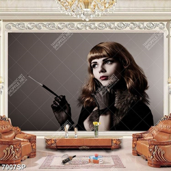 Tranh cô gái đẹp SP7907