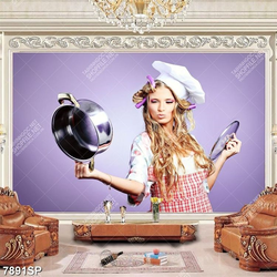 Tranh cô gái trẻ SP7891