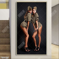 Tranh hai người đẹp gợi cảm SP7895