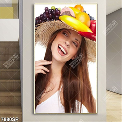 Tranh cô gái xinh đẹp SP7880