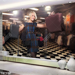 Tranh cô gái tóc vàng xinh đẹp SP7871