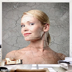 Tranh nghệ thuật người đẹp tóc vàng SP7860