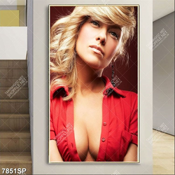 Tranh người đẹp tóc vàng SP7851
