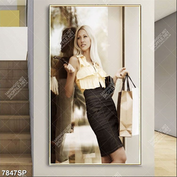 Tranh cô gái xinh đẹp SP7847