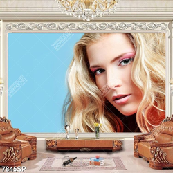 Tranh người đẹp tóc vàng SP7845