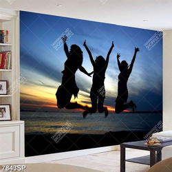 Tranh nhảy múa bên bãi biển