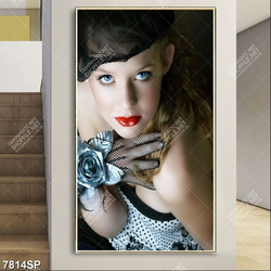 Tranh cô gái xinh đẹp SP7814