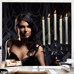 Tranh người mẫu xinh đẹp SP7796