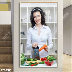 Tranh cô gái trẻ đẹp SP7766