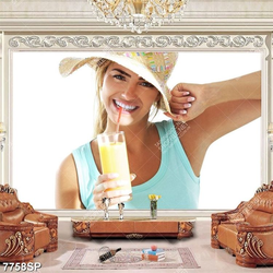 Tranh cô gái xinh đẹp SP7758