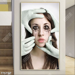 Tranh gương mặt cô gái SP7757