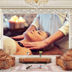 Tranh cô gái nằm mát xa thư giãn SP7718