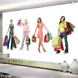 Tranh những cô gái thích mua sắm