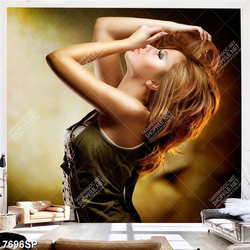 Tranh cô gái xinh đẹp SP7696