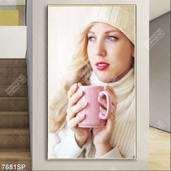 Tranh cô gái xinh đẹp SP7681