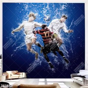 Tranh nghệ thuật cầu thủ đá bóng