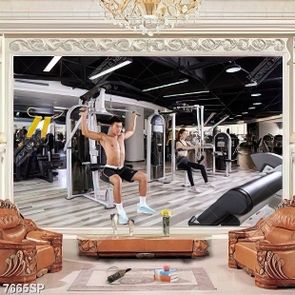 Tranh trung tâm tập luyện thể thao