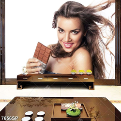 Tranh cô gái xinh đẹp SP7656