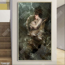 Tranh người mẫu khỏa thân nghệ thuật SP7086