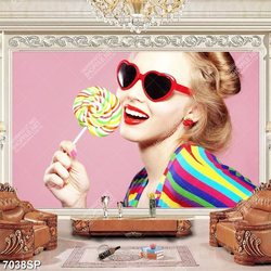 Tranh cô gái xinh đẹp SP7038