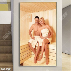 Tranh cặp đôi trong phòng xông hơi SP7025