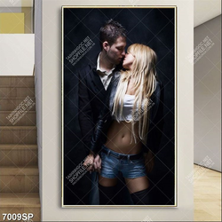 Tranh cặp đôi hôn nhau SP7009