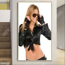 Tranh cô gái tóc vàng xinh đẹp SP6968