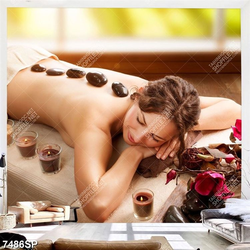 Tranh massage đá nóng SP7486