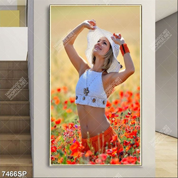 Tranh cô gái xinh đẹp SP7466