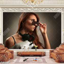 Tranh cô gái xinh đẹp SP7463