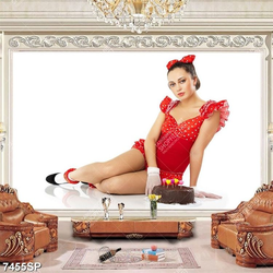 Tranh cô gái xinh đẹp SP7455