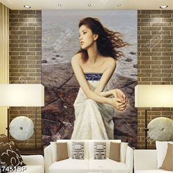 Tranh file gốc thiếu nữ xinh đẹp SP7451