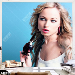 Tranh cô gái trẻ đẹp SP7421