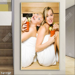 Tranh hai cô gái trẻ SP7411